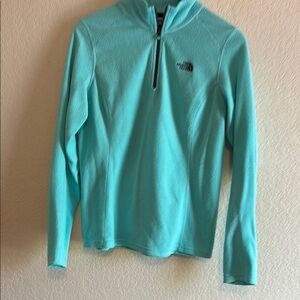 The North Face Turquoise Quarter-Zip Top